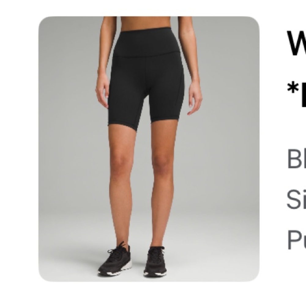 Lululemon Wunder Train HR short 8”